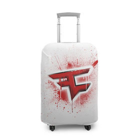 Чехол для чемодана 3D с принтом cs:go - FaZe clan (White collection) , 86% полиэфир, 14% спандекс | двустороннее нанесение принта, прорези для ручек и колес | cs go | faze | white | кс го | фейз