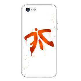 Чехол для iPhone 5/5S матовый с принтом csgo - Fnatic (White collection) , Силикон | Область печати: задняя сторона чехла, без боковых панелей | Тематика изображения на принте: cs go | fnatic | кс го | фнатик