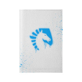 Обложка для паспорта матовая кожа с принтом cs:go - Liquid team (White collection) , натуральная матовая кожа | размер 19,3 х 13,7 см; прозрачные пластиковые крепления | Тематика изображения на принте: 0x000000123 | cs go | liquid | white | кс го | ликвид