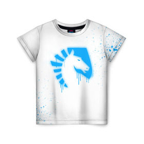 Детская футболка 3D с принтом cs:go - Liquid team (White collection) , 100% гипоаллергенный полиэфир | прямой крой, круглый вырез горловины, длина до линии бедер, чуть спущенное плечо, ткань немного тянется | 0x000000123 | cs go | liquid | white | кс го | ликвид