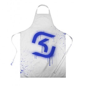 Фартук 3D с принтом cs:go - SK Gaming (White collection) , 100% полиэстер | общий размер — 65 х 85 см, ширина нагрудника — 26 см, горловина — 53 см, длина завязок — 54 см, общий обхват в поясе — 173 см. Принт на завязках и на горловине наносится с двух сторон, на основной части фартука — только с внешней стороны | 0x000000123 | cs go | sk | white | кс го