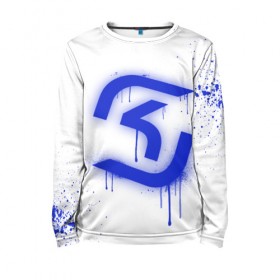 Детский лонгслив 3D с принтом cs:go - SK Gaming (White collection) , 100% полиэстер | длинные рукава, круглый вырез горловины, полуприлегающий силуэт
 | Тематика изображения на принте: 0x000000123 | cs go | sk | white | кс го