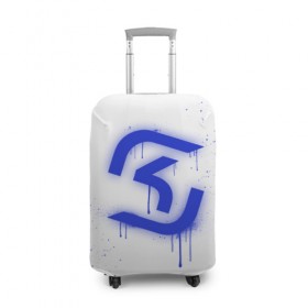 Чехол для чемодана 3D с принтом cs:go - SK Gaming (White collection) , 86% полиэфир, 14% спандекс | двустороннее нанесение принта, прорези для ручек и колес | Тематика изображения на принте: 0x000000123 | cs go | sk | white | кс го