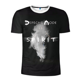 Мужская футболка 3D спортивная с принтом DM: Spirit , 100% полиэстер с улучшенными характеристиками | приталенный силуэт, круглая горловина, широкие плечи, сужается к линии бедра | depeche mode