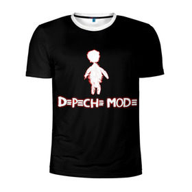 Мужская футболка 3D спортивная с принтом DM: Playing the angel , 100% полиэстер с улучшенными характеристиками | приталенный силуэт, круглая горловина, широкие плечи, сужается к линии бедра | depeche mode