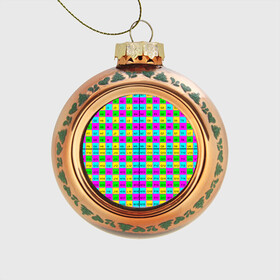 Стеклянный ёлочный шар с принтом Тестовый яркий , Стекло | Диаметр: 80 мм | Тематика изображения на принте: не отключать