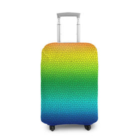 Чехол для чемодана 3D с принтом Радуга (Витражный Градиент) , 86% полиэфир, 14% спандекс | двустороннее нанесение принта, прорези для ручек и колес | gradient | rainbow | витраж | градиент | радуга