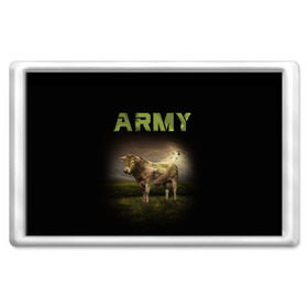 Магнит 45*70 с принтом Корова ARMY (армия) , Пластик | Размер: 78*52 мм; Размер печати: 70*45 | Тематика изображения на принте: 