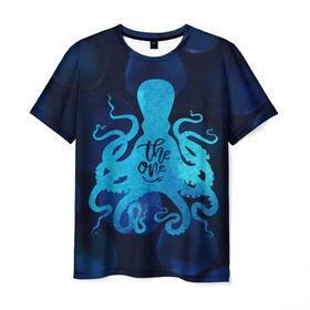Мужская футболка 3D с принтом крутой осьминог , 100% полиэфир | прямой крой, круглый вырез горловины, длина до линии бедер | Тематика изображения на принте: вода | море | океан | осьминог | подводный мир | рыбы
