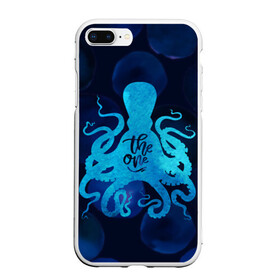 Чехол для iPhone 7Plus/8 Plus матовый с принтом крутой осьминог , Силикон | Область печати: задняя сторона чехла, без боковых панелей | вода | море | океан | осьминог | подводный мир | рыбы