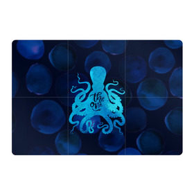 Магнитный плакат 3Х2 с принтом крутой осьминог , Полимерный материал с магнитным слоем | 6 деталей размером 9*9 см | Тематика изображения на принте: вода | море | океан | осьминог | подводный мир | рыбы