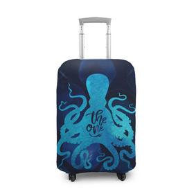 Чехол для чемодана 3D с принтом крутой осьминог , 86% полиэфир, 14% спандекс | двустороннее нанесение принта, прорези для ручек и колес | вода | море | океан | осьминог | подводный мир | рыбы