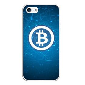 Чехол для iPhone 5/5S матовый с принтом Bitcoin Blue - Биткоин , Силикон | Область печати: задняя сторона чехла, без боковых панелей | bitcoin | ethereum | litecoin | биткоин | интернет | крипта | криптовалюта | лайткоин | майнинг | технологии | эфир