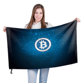 Флаг 3D с принтом Bitcoin Blue - Биткоин , 100% полиэстер | плотность ткани — 95 г/м2, размер — 67 х 109 см. Принт наносится с одной стороны | bitcoin | ethereum | litecoin | биткоин | интернет | крипта | криптовалюта | лайткоин | майнинг | технологии | эфир
