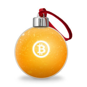 Ёлочный шар с принтом Bitcoin - Биткоин , Пластик | Диаметр: 77 мм | bitcoin | ethereum | litecoin | биткоин | интернет | крипта | криптовалюта | лайткоин | майнинг | технологии | эфир