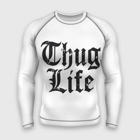 Мужской рашгард 3D с принтом Thug Life ,  |  | Тематика изображения на принте: 2pac | amaru | life | shakur | thug | thung | tupac