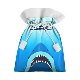 Подарочный 3D мешок с принтом Акула , 100% полиэстер | Размер: 29*39 см | 3d | акула | арт | животные | море | плавание | природа | рыбы | спорт | хищники