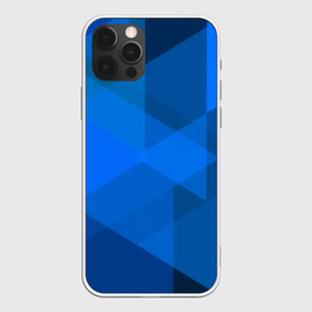 Чехол для iPhone 12 Pro Max с принтом blue texsture , Силикон |  | abstraction | абстракция | геометрия | грани | линии | полигоны | сочетания | треугольники