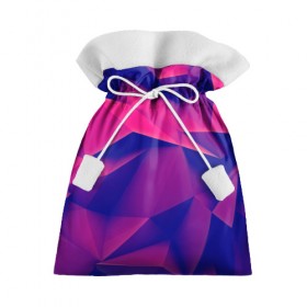 Подарочный 3D мешок с принтом Violet polygon , 100% полиэстер | Размер: 29*39 см | 3d | abstraction | абстракция | геометрия | грани | линии | полигоны | розовый | сочетания | текстура | треугольники | фиолетовый