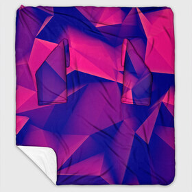 Плед с рукавами с принтом Violet polygon , 100% полиэстер | Закругленные углы, все края обработаны. Ткань не мнется и не растягивается. Размер 170*145 | 3d | abstraction | абстракция | геометрия | грани | линии | полигоны | розовый | сочетания | текстура | треугольники | фиолетовый