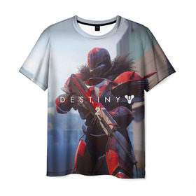 Мужская футболка 3D с принтом Destiny , 100% полиэфир | прямой крой, круглый вырез горловины, длина до линии бедер | destiny | destiny 2 | space | дестени | космос