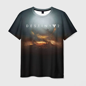 Мужская футболка 3D с принтом Destiny 2 , 100% полиэфир | прямой крой, круглый вырез горловины, длина до линии бедер | destiny | destiny 2 | space | дестени | космос