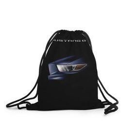 Рюкзак-мешок 3D с принтом Ford Mustang GT 2 , 100% полиэстер | плотность ткани — 200 г/м2, размер — 35 х 45 см; лямки — толстые шнурки, застежка на шнуровке, без карманов и подкладки | Тематика изображения на принте: cobra | ford | gt | mustang | shelby
