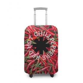 Чехол для чемодана 3D с принтом Red Hot Chili Peppers , 86% полиэфир, 14% спандекс | двустороннее нанесение принта, прорези для ручек и колес | red hot chili peppers | rock | рок