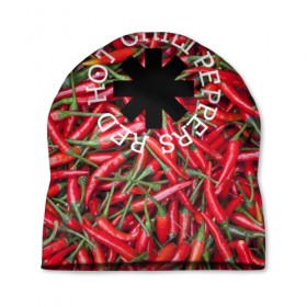 Шапка 3D с принтом Red Hot Chili Peppers , 100% полиэстер | универсальный размер, печать по всей поверхности изделия | red hot chili peppers | rock | рок