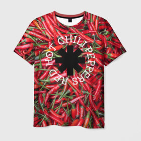 Мужская футболка 3D с принтом Red Hot Chili Peppers , 100% полиэфир | прямой крой, круглый вырез горловины, длина до линии бедер | red hot chili peppers | rock | рок