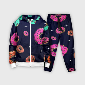 Детский костюм 3D с принтом Black Milk Космические Пончики ,  |  | black milk | donut | donuts | space | the simpsons | trend | глазурь | дизайн | еда | звезда | звёзды | космос | мода | пончик | симпсоны | симсоны | сладкий | стиль | тренд | узор