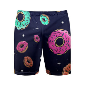 Мужские шорты 3D спортивные с принтом Black Milk Космические Пончики ,  |  | black milk | donut | donuts | space | the simpsons | trend | глазурь | дизайн | еда | звезда | звёзды | космос | мода | пончик | симпсоны | симсоны | сладкий | стиль | тренд | узор