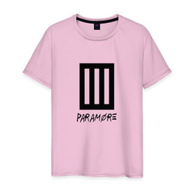 Мужская футболка хлопок с принтом Paramore , 100% хлопок | прямой крой, круглый вырез горловины, длина до линии бедер, слегка спущенное плечо. | Тематика изображения на принте: 