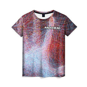 Женская футболка 3D с принтом Radiohead 3 , 100% полиэфир ( синтетическое хлопкоподобное полотно) | прямой крой, круглый вырез горловины, длина до линии бедер | radiohead | радиохэд | том йорк