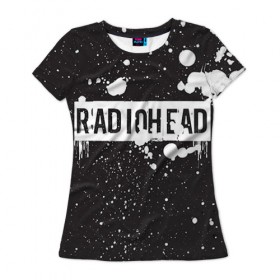 Женская футболка 3D с принтом Radiohead 6 , 100% полиэфир ( синтетическое хлопкоподобное полотно) | прямой крой, круглый вырез горловины, длина до линии бедер | radiohead | радиохэд | том йорк