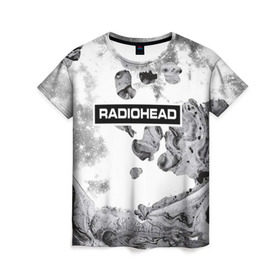 Женская футболка 3D с принтом Radiohead 8 , 100% полиэфир ( синтетическое хлопкоподобное полотно) | прямой крой, круглый вырез горловины, длина до линии бедер | radiohead | радиохэд | том йорк