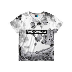 Детская футболка 3D с принтом Radiohead 8 , 100% гипоаллергенный полиэфир | прямой крой, круглый вырез горловины, длина до линии бедер, чуть спущенное плечо, ткань немного тянется | Тематика изображения на принте: radiohead | радиохэд | том йорк