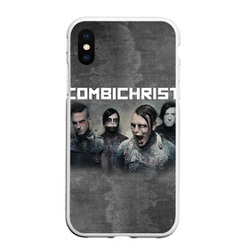 Чехол для iPhone XS Max матовый с принтом Combichrist , Силикон | Область печати: задняя сторона чехла, без боковых панелей | icon of coil | tbm | techno body music |  electronic body music |  индастриал метал | комбокрист | комбохрист | тбм | электро индастриал | энди ла плагуа | энди лаплагуа | энди лаплега | энди лаплеуга