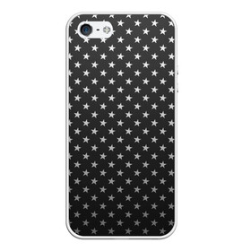 Чехол для iPhone 5/5S матовый с принтом Black Milk Stars Black , Силикон | Область печати: задняя сторона чехла, без боковых панелей | black | black milk | club | party | pattern | star | stars | вечеринка | геометрия | дизайн | звезда | звездная | звёзды | клуб | мода | путешествие | текстура | узор | чёрная