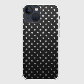 Чехол для iPhone 13 mini с принтом Black Milk Stars Black ,  |  | black | black milk | club | party | pattern | star | stars | вечеринка | геометрия | дизайн | звезда | звездная | звёзды | клуб | мода | путешествие | текстура | узор | чёрная