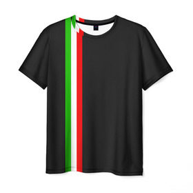 Мужская футболка 3D с принтом Black Milk Italiano , 100% полиэфир | прямой крой, круглый вырез горловины, длина до линии бедер | flag | italian | италия | итальянский | страна | страны | триколор | флаг