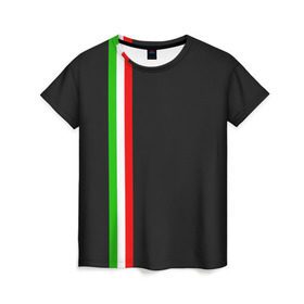 Женская футболка 3D с принтом Black Milk Italiano , 100% полиэфир ( синтетическое хлопкоподобное полотно) | прямой крой, круглый вырез горловины, длина до линии бедер | flag | italian | италия | итальянский | страна | страны | триколор | флаг