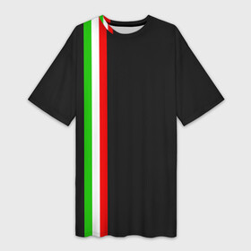 Платье-футболка 3D с принтом Black Milk Italiano ,  |  | flag | italian | италия | итальянский | страна | страны | триколор | флаг