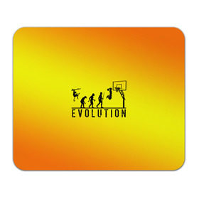 Коврик прямоугольный с принтом Эволюция баскетбола , натуральный каучук | размер 230 х 185 мм; запечатка лицевой стороны | basketball | evolution | желтый | обезьяна человек | оранжевый | эволюция