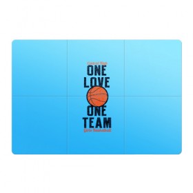 Магнитный плакат 3Х2 с принтом Одна любовь, одна команда , Полимерный материал с магнитным слоем | 6 деталей размером 9*9 см | basketball | love | team | мяч