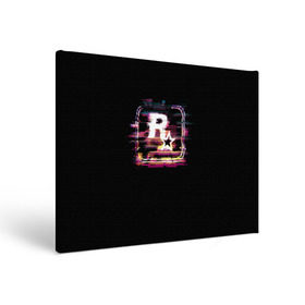 Холст прямоугольный с принтом Rockstar Noise , 100% ПВХ |  | Тематика изображения на принте: auto | dead | grand | gta | red | redemption | theft | гта | рокстар