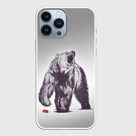 Чехол для iPhone 13 Pro Max с принтом Медведь наступил на лего ,  |  | зверь | косолапый | лего | медведь | мишка | рев