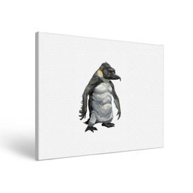 Холст прямоугольный с принтом Пингвинопитек , 100% ПВХ |  | лженаука | пингвин