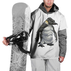 Накидка на куртку 3D с принтом Пингвинопитек , 100% полиэстер |  | лженаука | пингвин