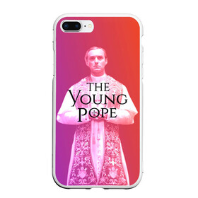 Чехол для iPhone 7Plus/8 Plus матовый с принтом The Young Pope , Силикон | Область печати: задняя сторона чехла, без боковых панелей | young pope | джуд | лоу | молодой папа